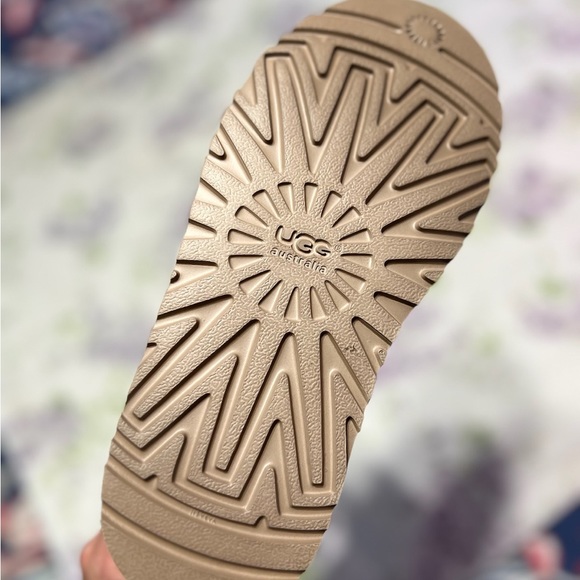 Uggs Milky Way Dark Denim Blue Sparkle Suede Fur Boots. Women's size 5. - Picture 6 of 6